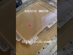 Fogli acrilici trasparenti a texture trasparenti PMMA 6 mm granella di pietra