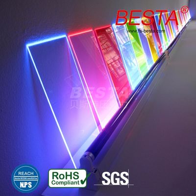 2.8mm-15mm fogli acrilici colorati negozio ottico cartellone pubblicitario illuminato