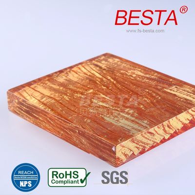 Foglio acrilico a grana di legno gettato a cellule Foglio acrilico impermeabile da 5 a 40 mm